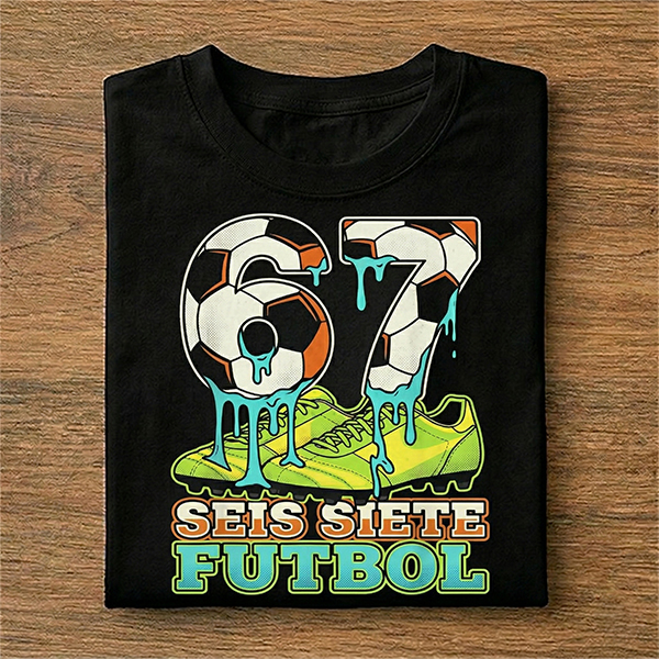 6 7 Seis Siete Soccer Futbol Spanish Six Seven T-Shirt