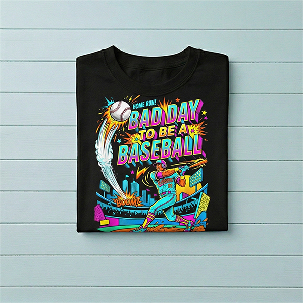Bad Day to Be a Baseball Comic Book T-Shirt