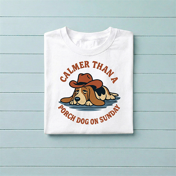 Southern Charm Calmer Than a Porch Dog on a Sunday T-Shirt